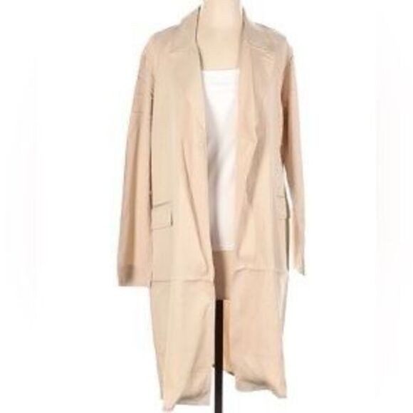Truth by republic open front trench lightweight drape jackets size small - Picture 2 of 12